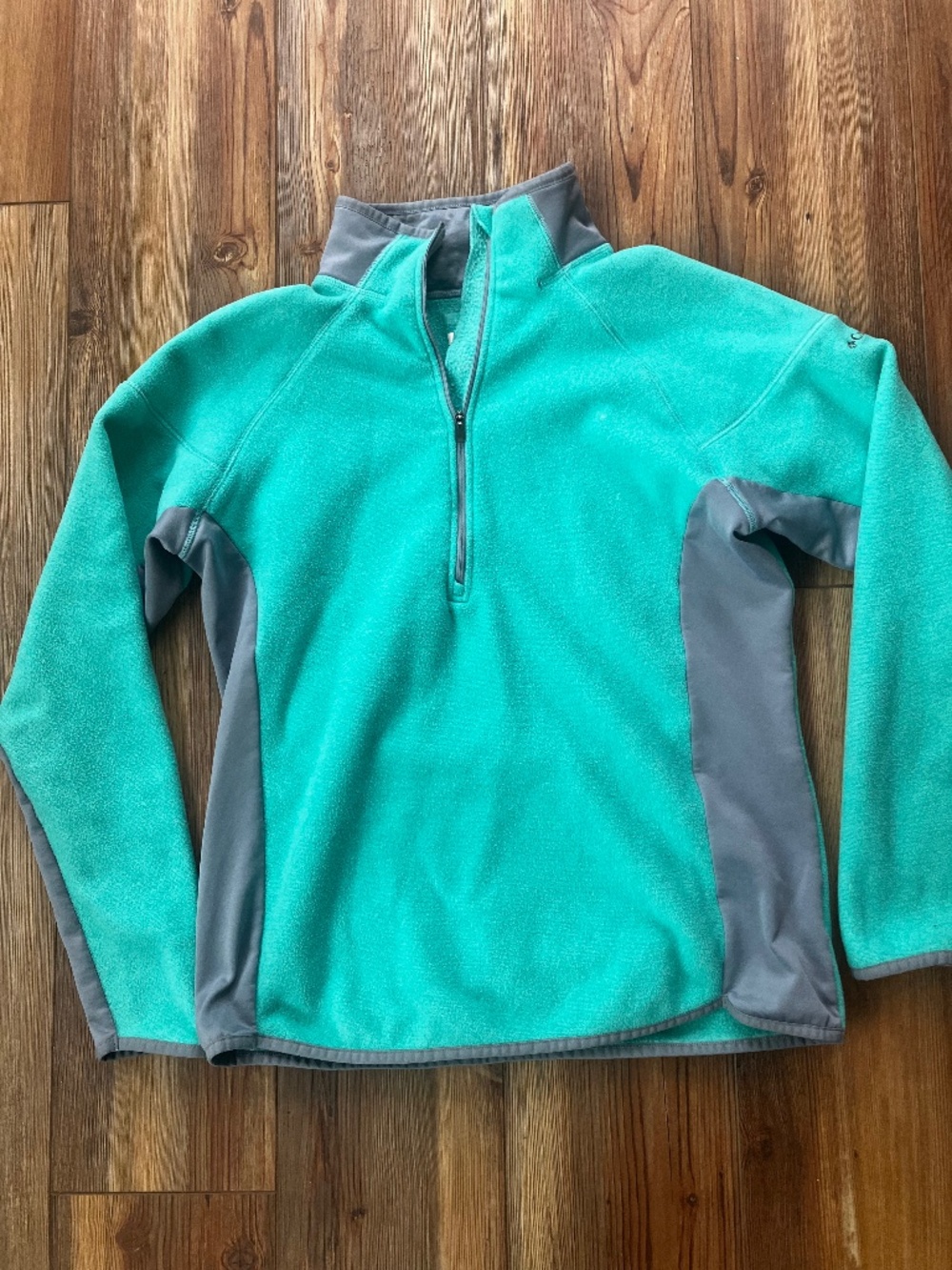 Columbia Women's Green Fleece Quarter Zip Pullover Jacket Size Large - Picture 1 of 5